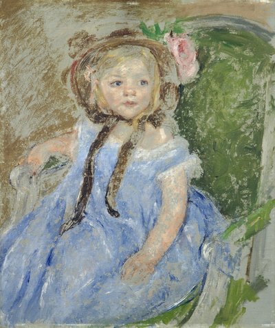 Sara mit einer dunklen Haube von Mary Cassatt